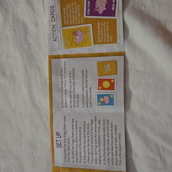 Hoyle Piggy Bank Card Game - Picture 2 of 7